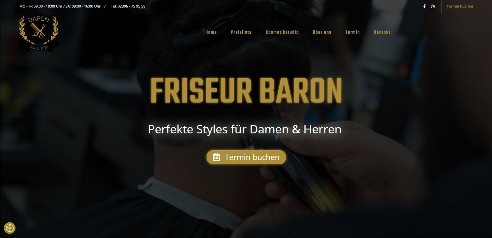 Friseur Baron – Projektbild